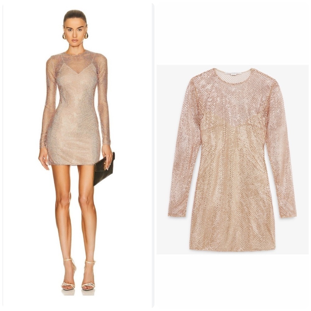 New STELLA MCCARTNEY Crystal Embellished Mesh dress